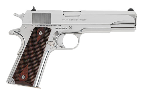 Colt 1911 Classic Government Polished .38 Super Stainless/Silver Pistol