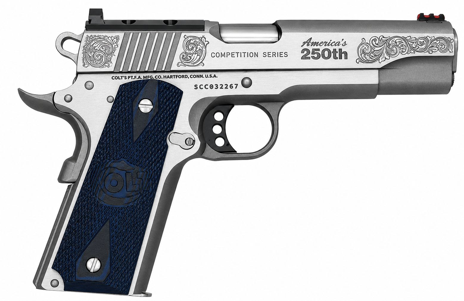 Colt 1911 Competition 250th Anniversary Optic-Ready .45 ACP Stainless Steel Pistol