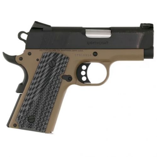 Colt 1911 Defender Compact .45 ACP Flat Dark Earth / Blued Pistol