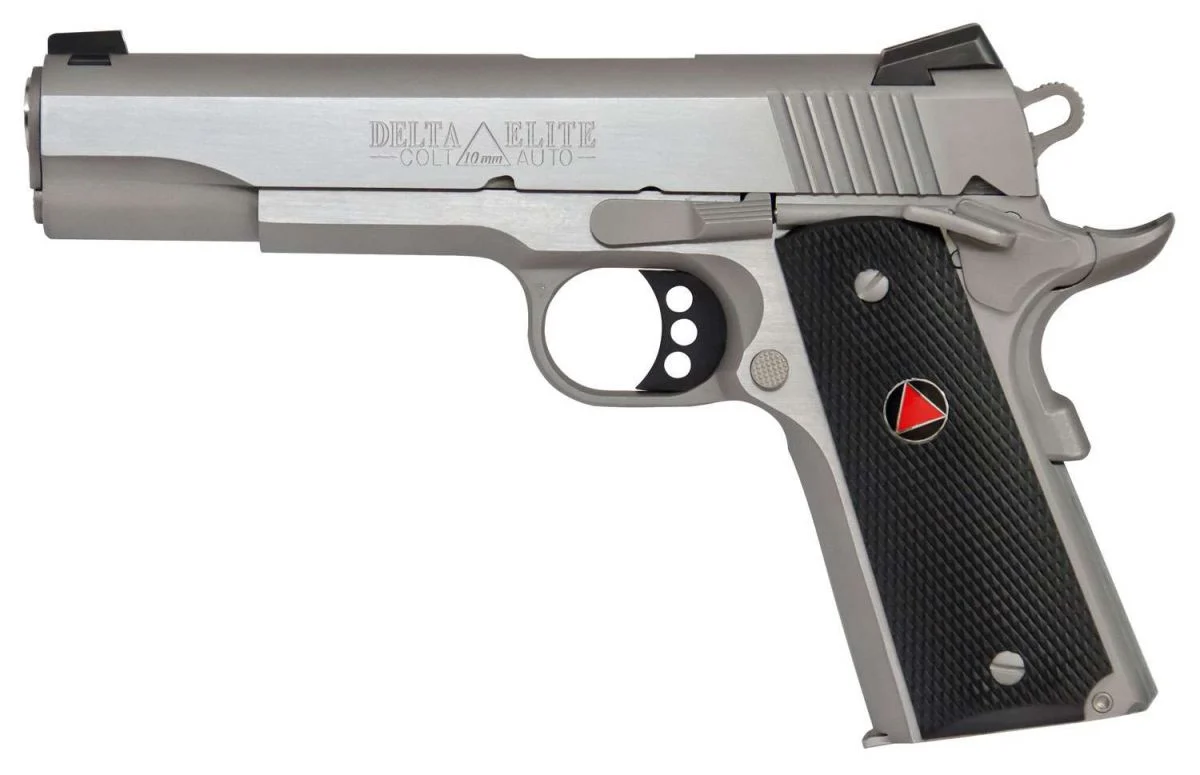 Colt 1911 Delta Elite Government 10mm Stainless/Silver Pistol