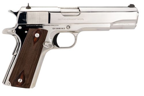 Colt 1911 Government National Match .45 ACP Bright Stainless Pistol