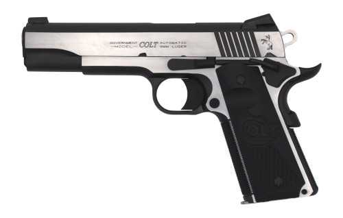 Colt Combat Elite Government Full Size 1911 .45 ACP Silver and Black Pistol