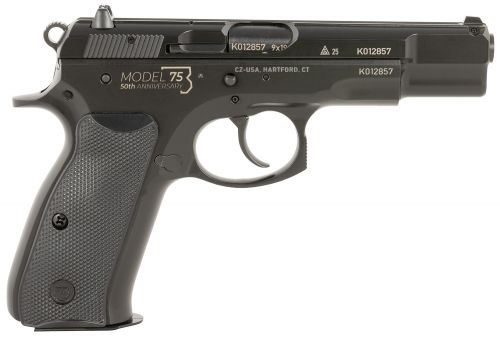 CZ 75 B 50th Anniversary Engraved 9mm Black Pistol