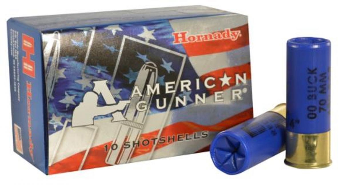 Hornady American Gunner Reduced Recoil Buckshot 12 Gauge