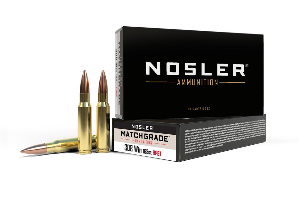 Nosler Match Grade Custom Competition Boat Tail Hollow Point .308 Win