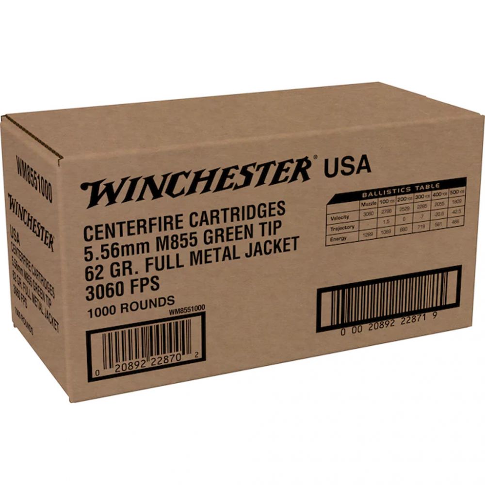 Winchester USA M855 5.56 NATO